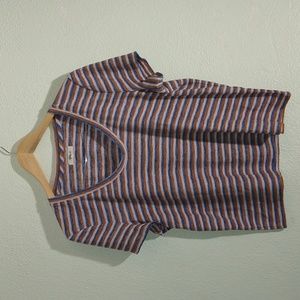 Madewell Alto Scoop Tee in Brookline Stripe Women’s SZ L